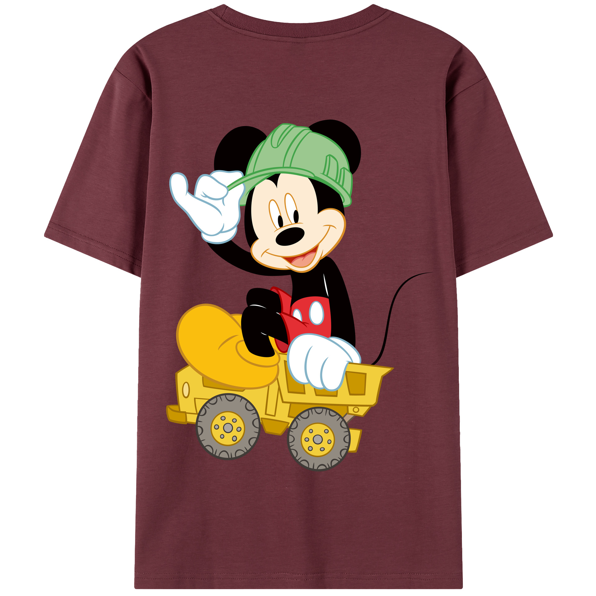 （画像用） ミッキーマウス Mickey Mouse 綿100％半袖Tシャツ（背面プリント）